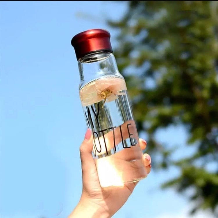 Travel Glass Bottle, High-Quality Glass Water Bottle With Cover