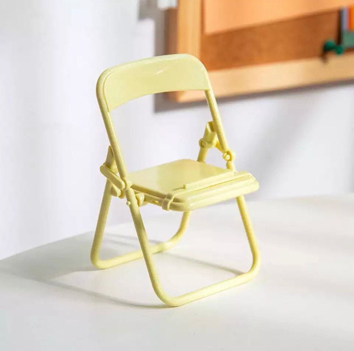 Cute Chair Shaped Foldable Lazy Phone And Ipad Holder, Portable Design Mobile Phone Holder, Foldable Support Desk Mobile Phone Stand