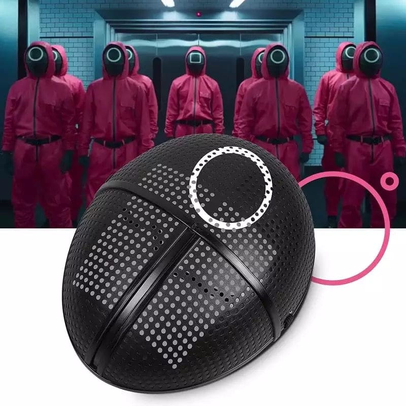 Squid Game Korean Black Face Mask, Plastic Face Mask Toy, Cosplay Hallow Mass Boss Mask