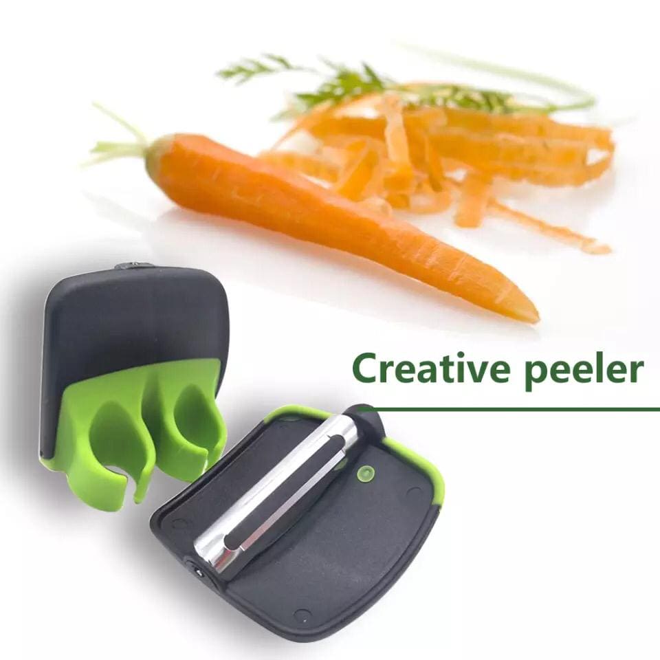 Durable Palm Peeler, Fruit Vegetable Hand Peeler, Blade Finger Grip Slicer