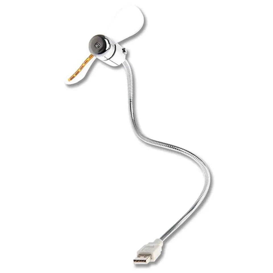 Portable Colorful USB Fan, Mini Flexible Cooling Fan, USB Colorful Light Emitting Fan, Hand Mini Power USB Fan, Reading Lamp Repellent Cooling Fan