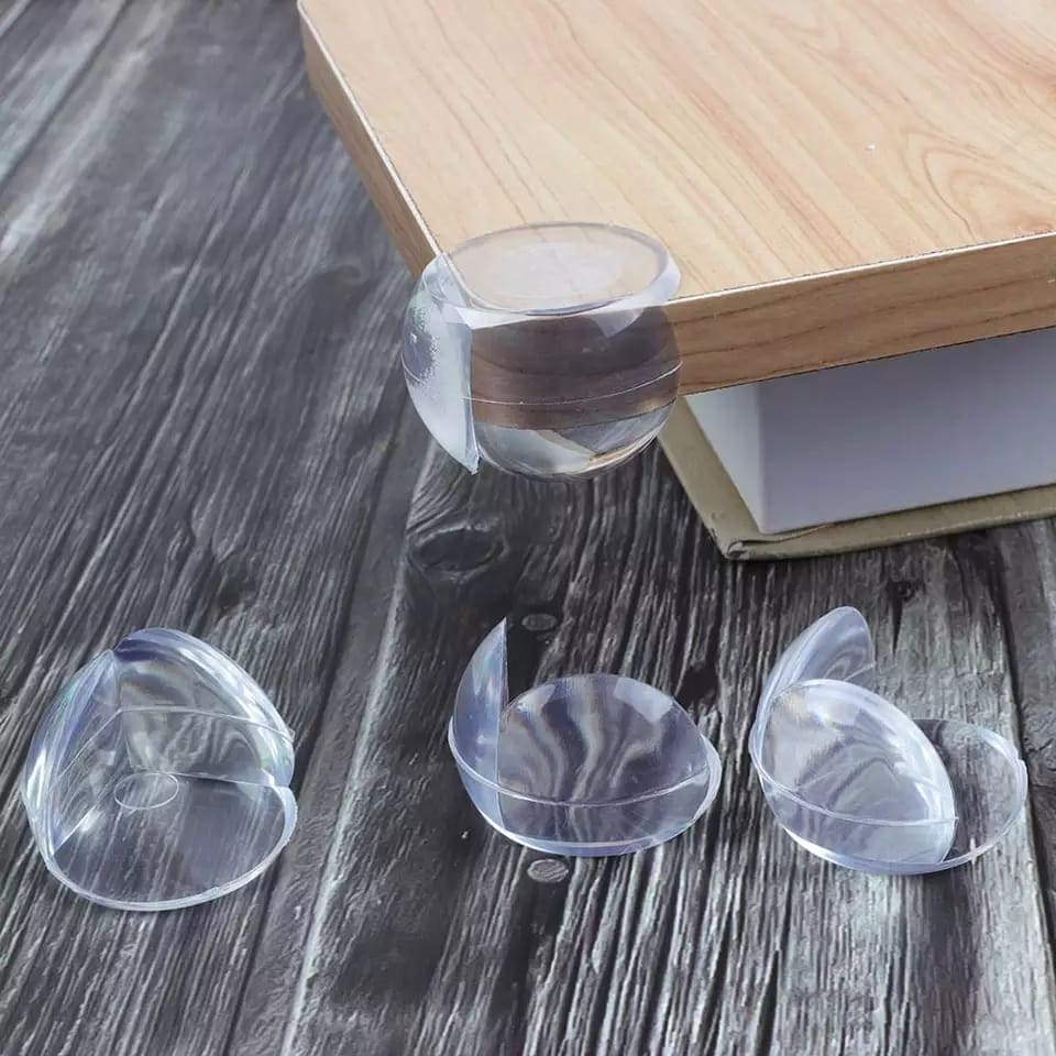 Set Of 4 Bubble Table Corner Protector, Transparent Anti Collision Angle Protection Cover, Round Child Safety Edge Protector,  Baby Proofing Table Corner Guards