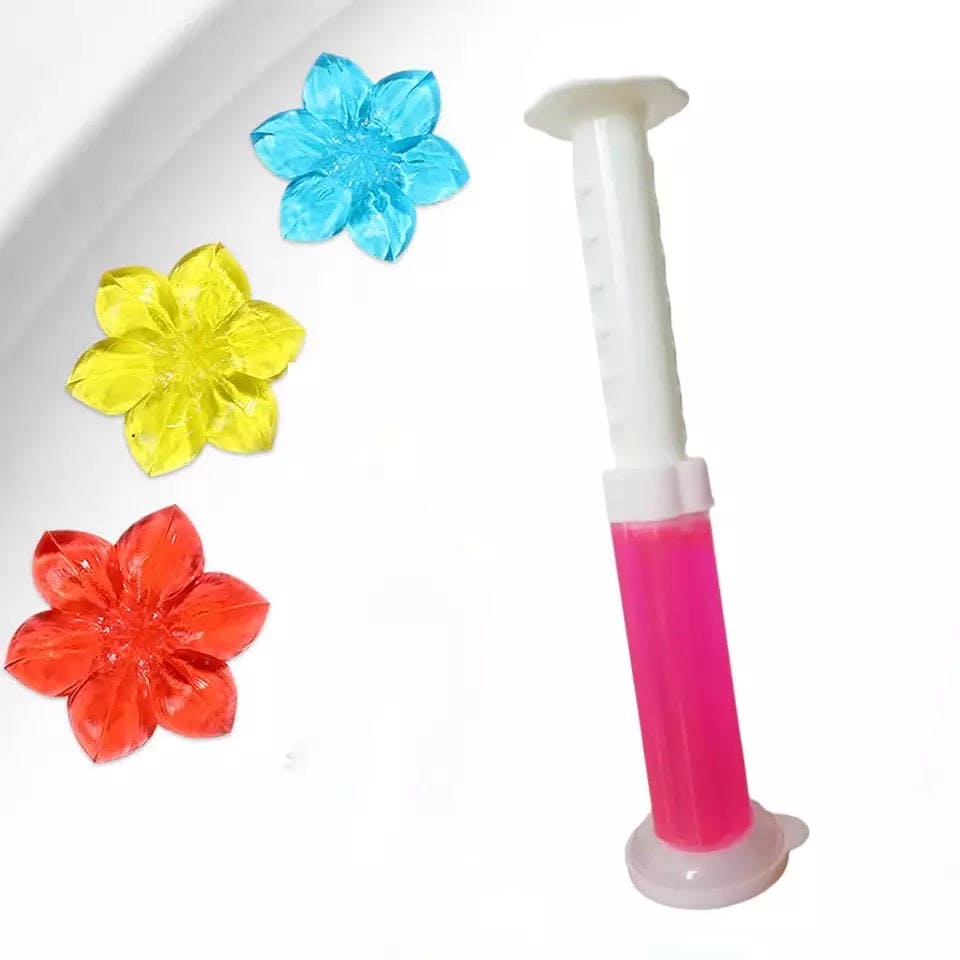 Frangrance Toilet Cleaner, Gel Deodorant Air Freshner, Aromatic Flower Needle Detergent Flower Toilet Bathroom Deodorant Cleaning