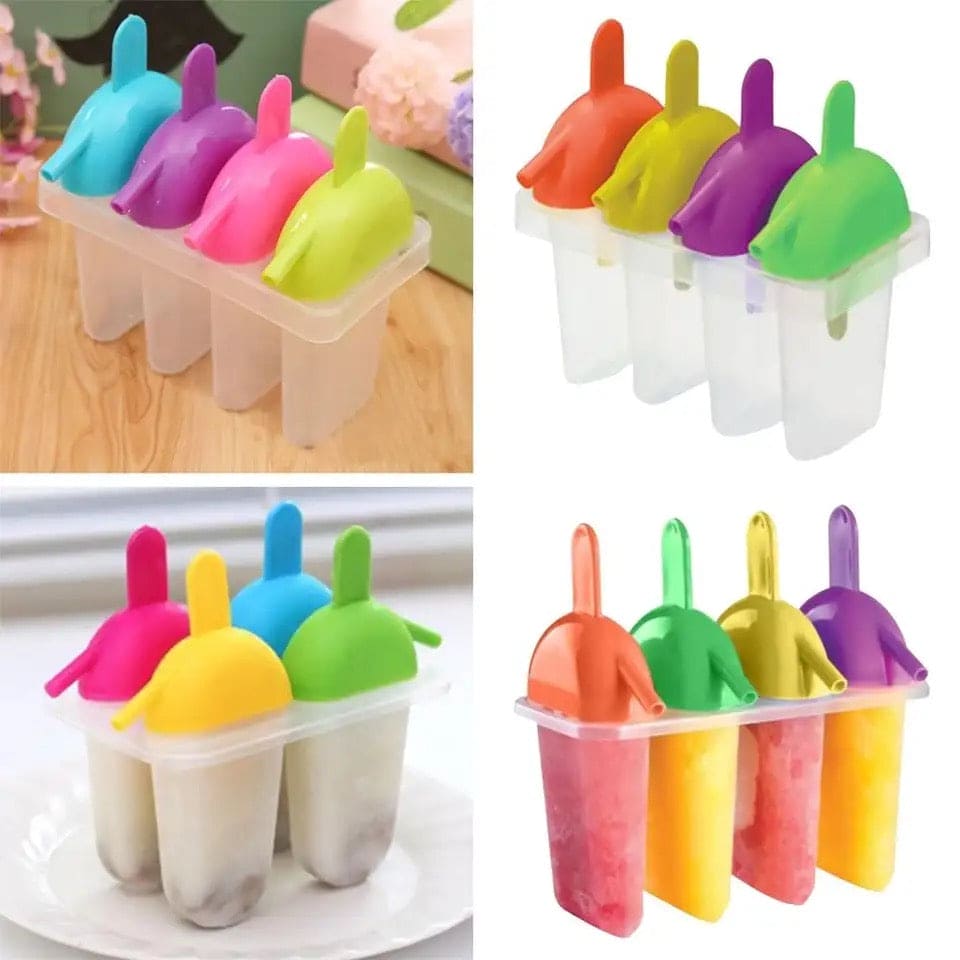 Creative Ice Cream Stick Mold, Ice Pop Lolly Maker Tray, Cream Popsicle Yogurt Mold Maker Mold, Reusable Ice Cream Molds, Homemade Freezer Ice Lolly Mold