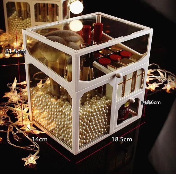Multifunctional Makeup Storage box, Jewelry Cosmetic Box, Makeup Brush Organizer