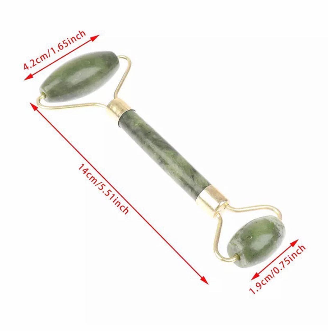 Jade Roller Massager With Face Lifting Guasha Stone, Jade Stone Facial Roller, Dual-Sided Face Massager, Muscle Relaxing Jade Roller