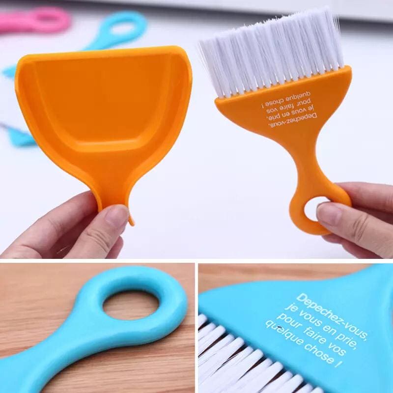 Set of 3 Mini DustMini Sweep Cleaning Brush, Cleaning Tool For Cleaning Refrigerator, Microwave & Desktop Car Table
