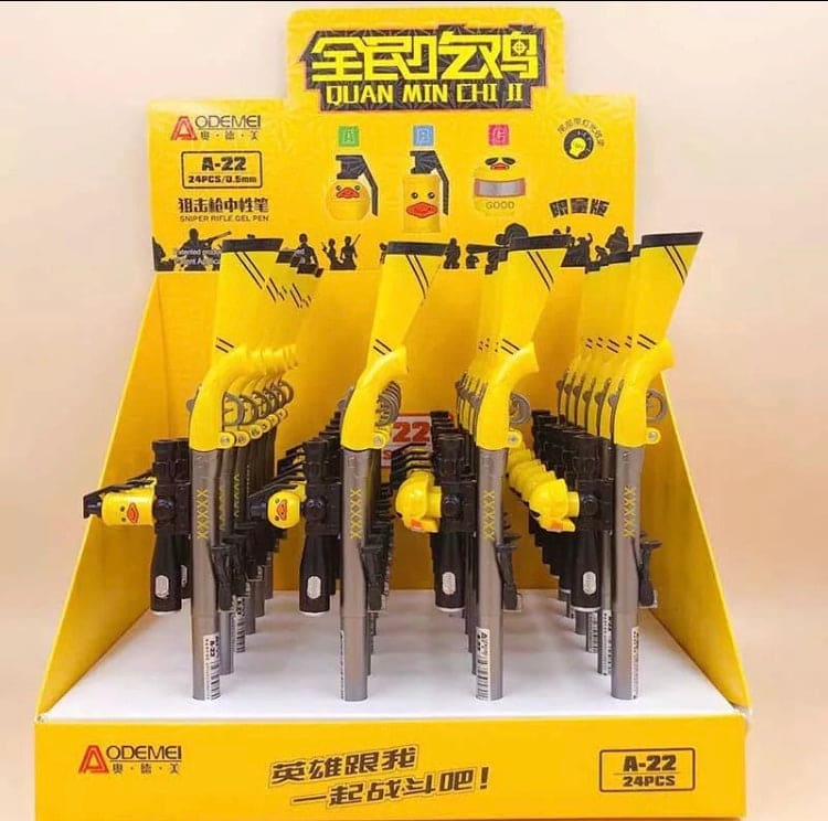 Gun Shape Led Gel Pen, LED Weapon Gel Pen, Refill Pen, Stationery School Supplies, Gun Toy Gel Pen, Sniper Rifle Gel Pen for School Student Writing Kids