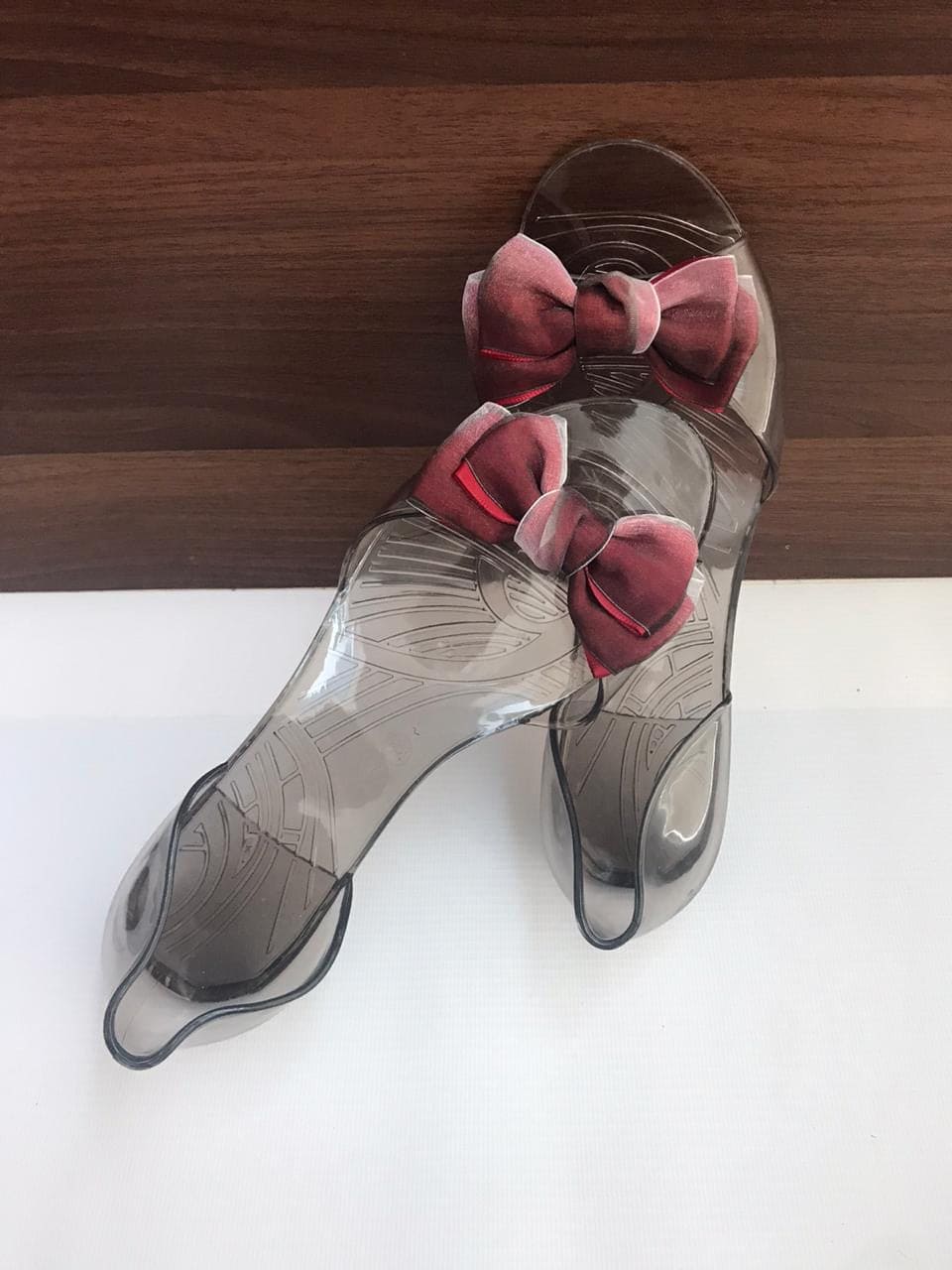 Bow Jelly Transparent Sandal