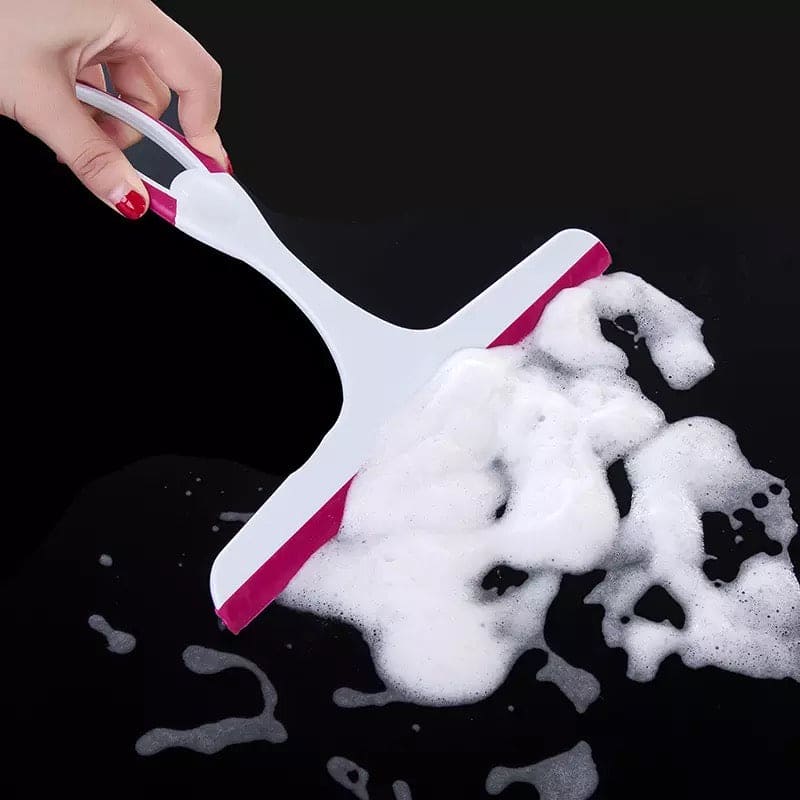 Simple Colorful Glass Wiper, Multifunctional Detachable Glass Cleaning Wiper, Squeegee Scrubber Window Cleaner Brush, Airbrush Cleaner Washing Scraper for Home Bathroom Car Window Cleaning Tool Kitchen Accessories