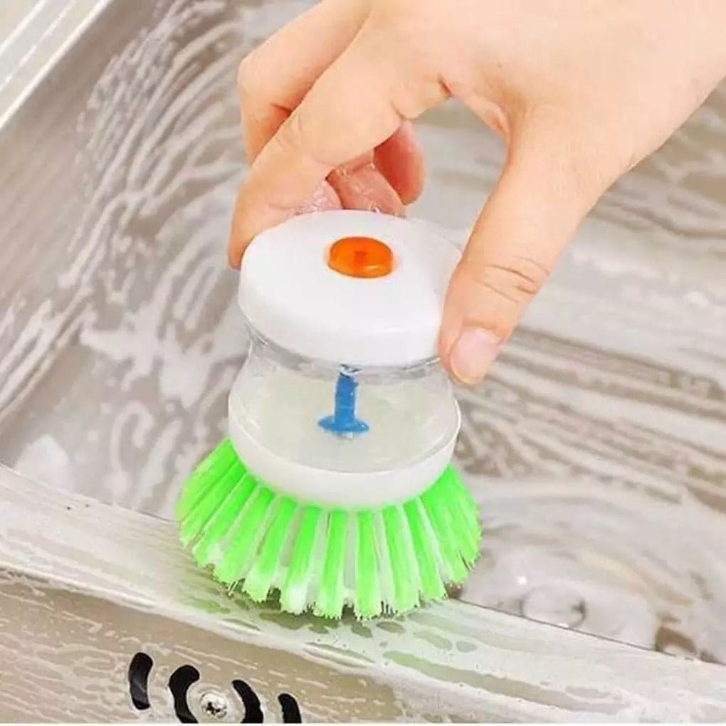 Soap Dispensing Palm Brush, Kitchen Cleaning Brush, Utensil Cleaner
