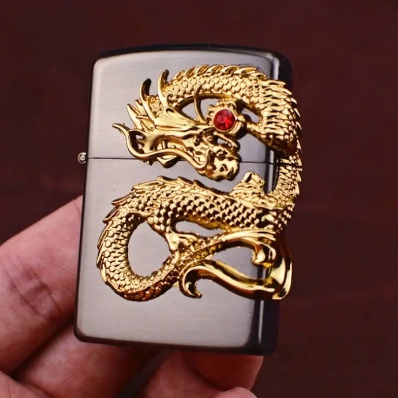 Gas Craving Dragon Lighter, Disposable Cigarette Lighter, Gas Storm Lighter, Easy To Use Flip Lighters, Classic Fashionable Lighters, Creative Retro Lighter