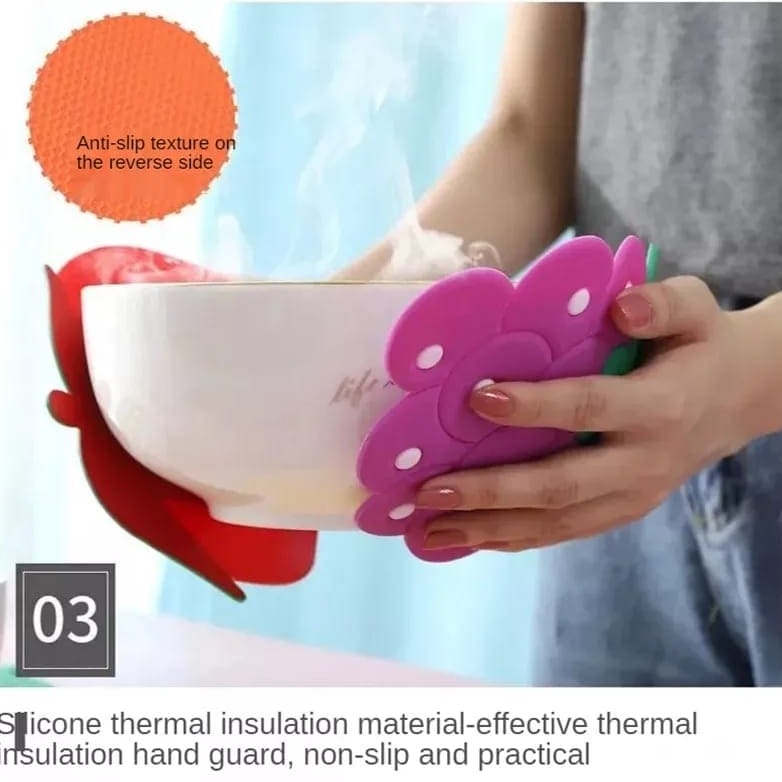 Silicone Insulation Fruit Pad, Fruit Antiskid Mat Cup Pad, Table Mat Bowl Cup Pads, Mat Drink Coaster, Silicone Coasters Non-Slip  Insulation Pads