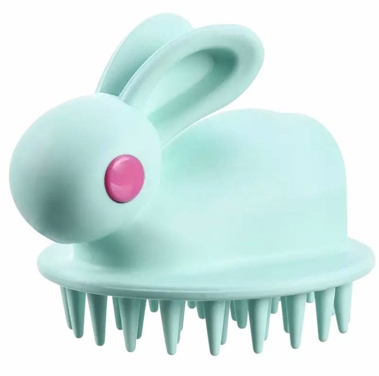 Silicone Rabbit Baby Bath Brush, Hair Washing Comb Shower Brush, Bath Spa Slimming Massage Brush, Soft Glue Shampoo Brush, Head Body Scalp Massage Brush, Children Bath Brush