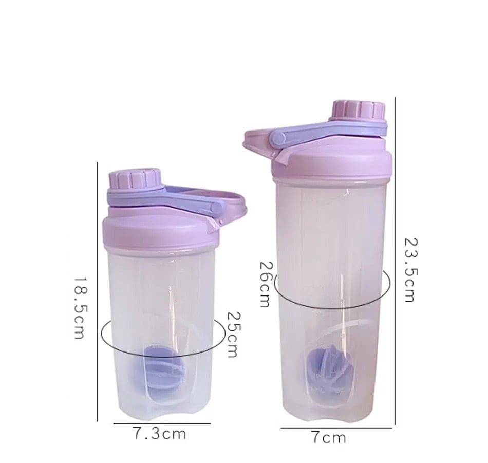 Portable Protein Shaker Bottle, Leak Proof Water Bottle For Gym, Fitness Training Sport Mixing Cup With Scale, Outdoor Shaker Bottle, Portable Drinking Bottle, Blender Shaker Bottle, Herbalife Water Bottle For Drink
