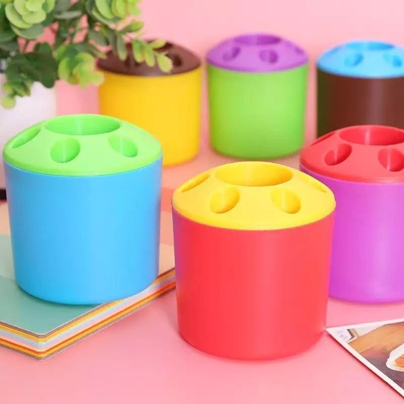 5 Holes Multipurpose Candy Colored Toothbrush Storage Holder, Special Porous Couple Creative Toothbrush Container, Multifunctional Desktop Pen Holder