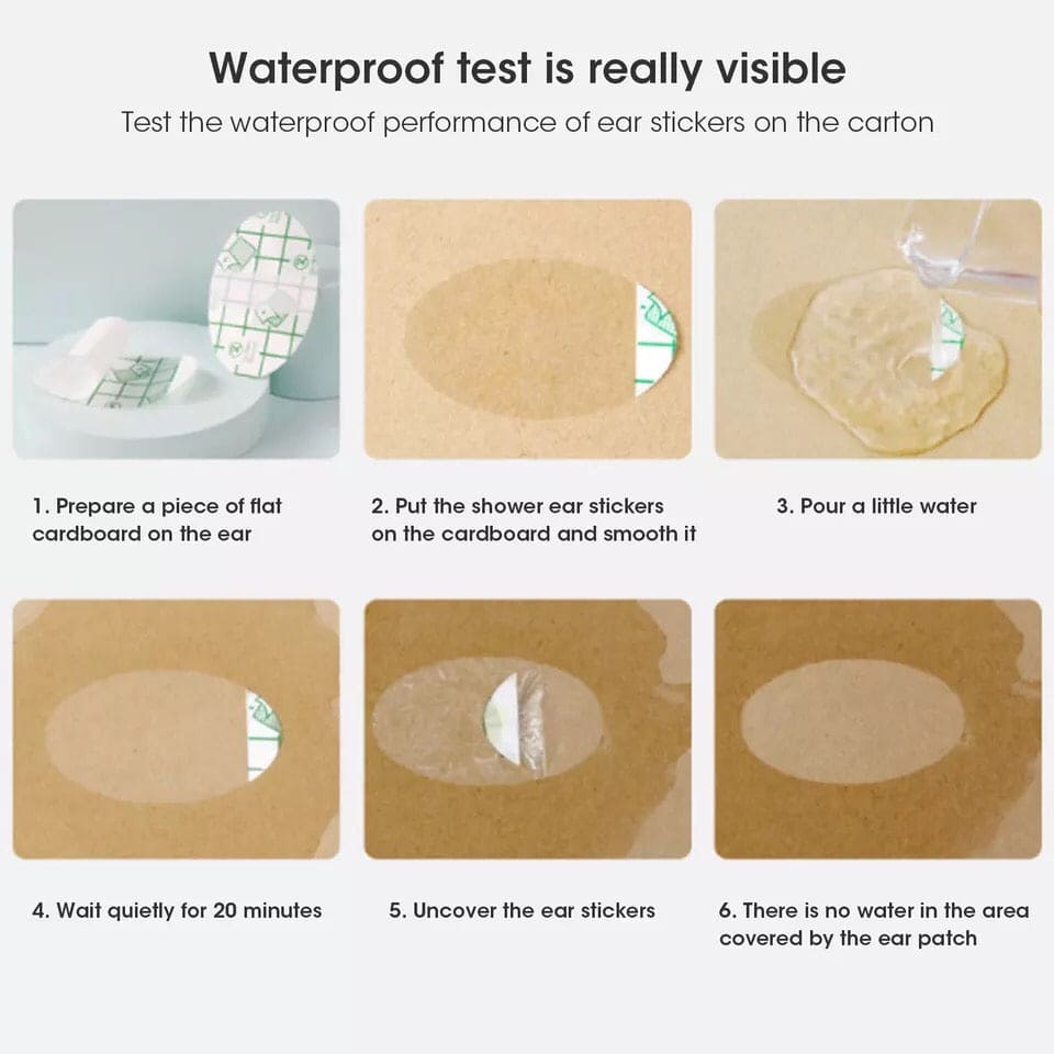 Set of 30 Disposable Waterproof Baby Ear Protector, Swimming Cover Caps, Salon Hair Dressing Dye Water Shampoo Shower Ear Care Cover, Waterproof Ear Muff