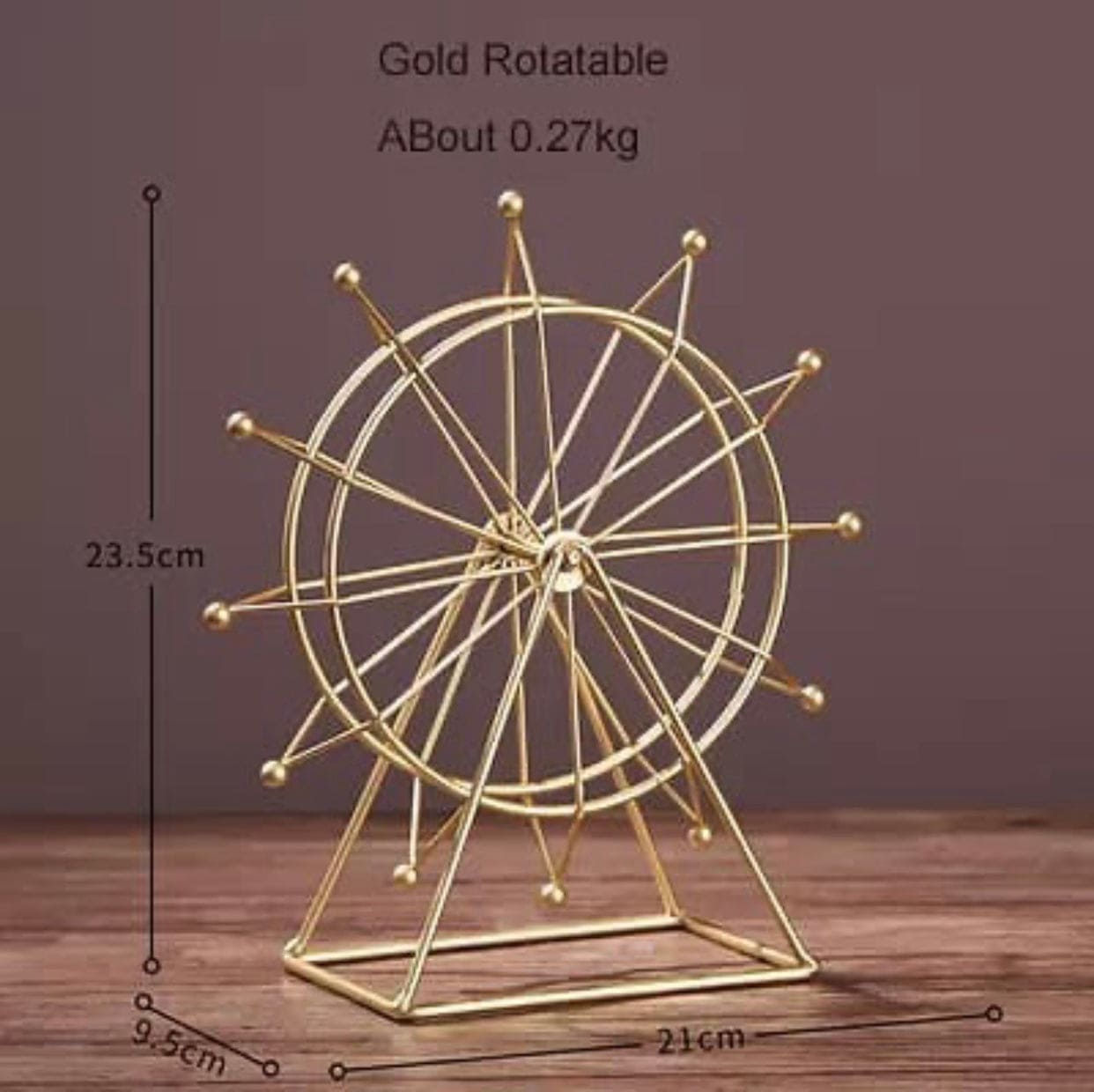 Metal Ferris Wheel, Nordic Iron Rotating Ferris Wheel, Home Decor Ferris Wheel