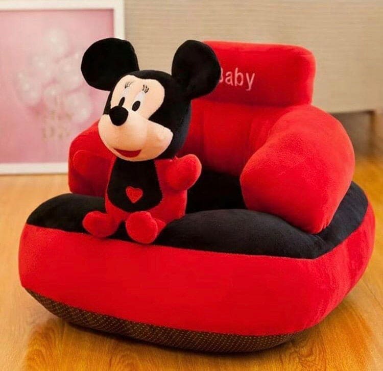 Attach Mickey Mouse baby Sofa, Cartoon Back Support Seat, Stuffed Chair For Kid