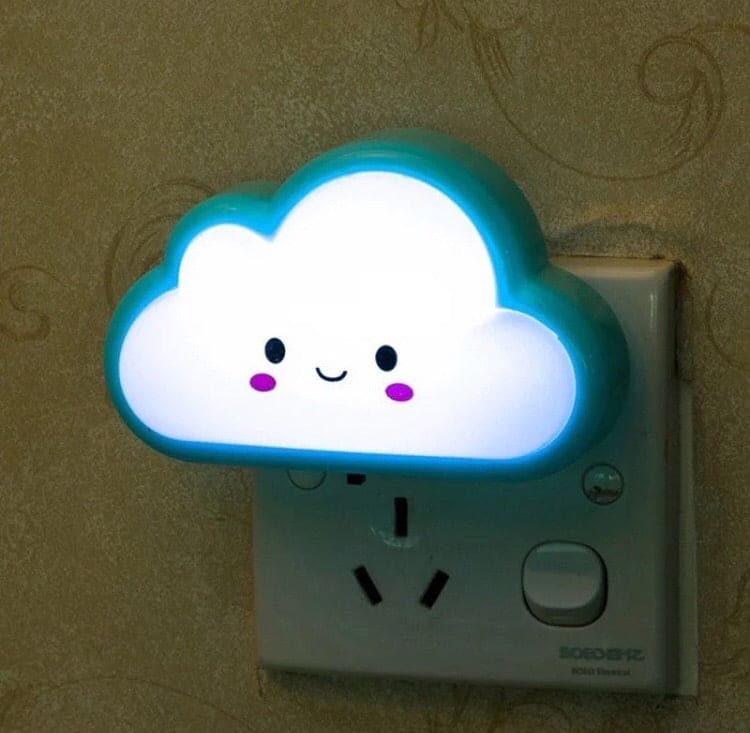 Smiley Cloud Plug In Led Night Light, Kids Night Light, Cute Kids Night Light Lamp