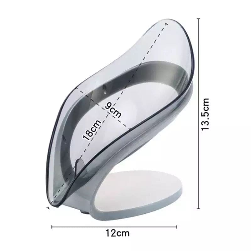Automatic Leaf-Shaped Draining Soap Holder, Perforated Suction Cup Soap Dish, Toilet Shower Non-slip Drain Soap Case, Creative Sucker Leaf Soap Box, V Shaped Leaf Soap Holder, Transparent Leaf Soap Dish