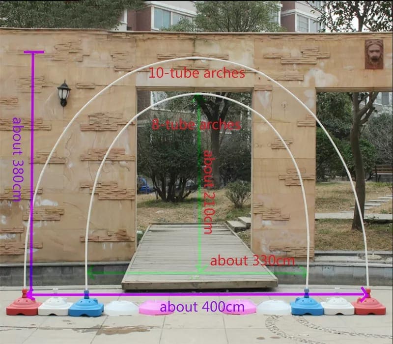 Balloon Arch Kit Stand For Wedding, Birthday Party Decoration Balloon Column Kit Stand, Plastic Balloon Arch Stand With Base And Pole For Latex Balloons Holder, Large Set Arch Column Stand