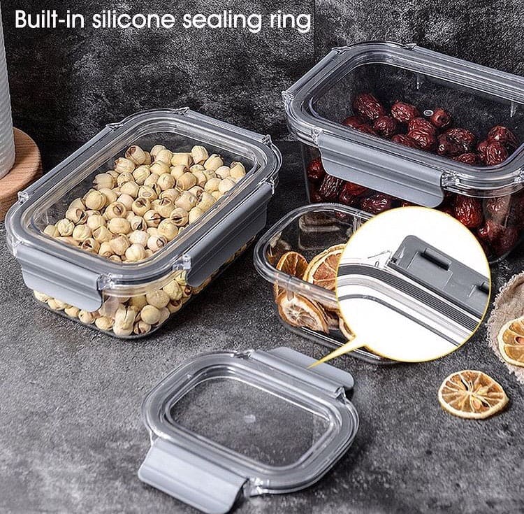 Set Of 4 Food Preservation Storage Box, Food Storage Container, Food Storage Box With Airtight Lids