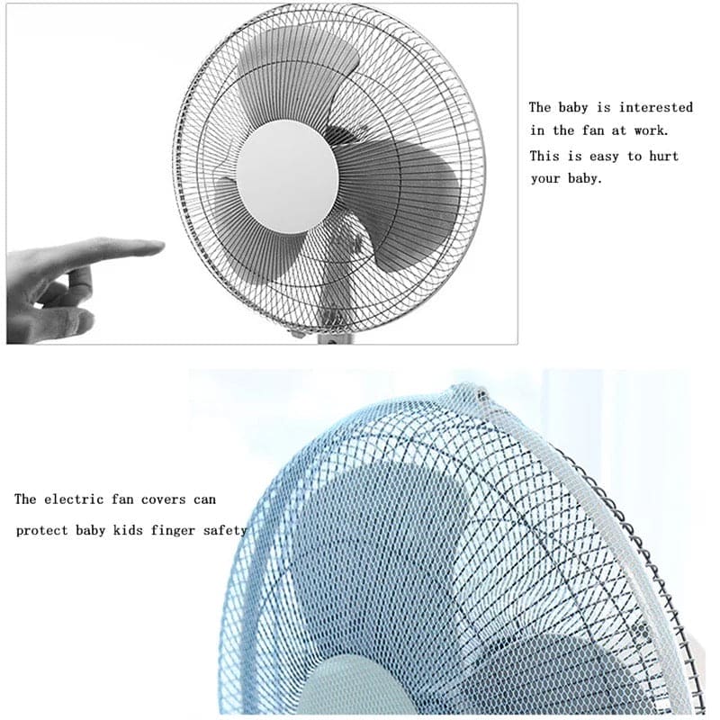 Electric Fan Cover, Electric Fan Dust Cover, Electric Fan Protective Cover, Safety Net Cover, Baby Kids Finger Protector, Finger Guards Safety Mesh Nets