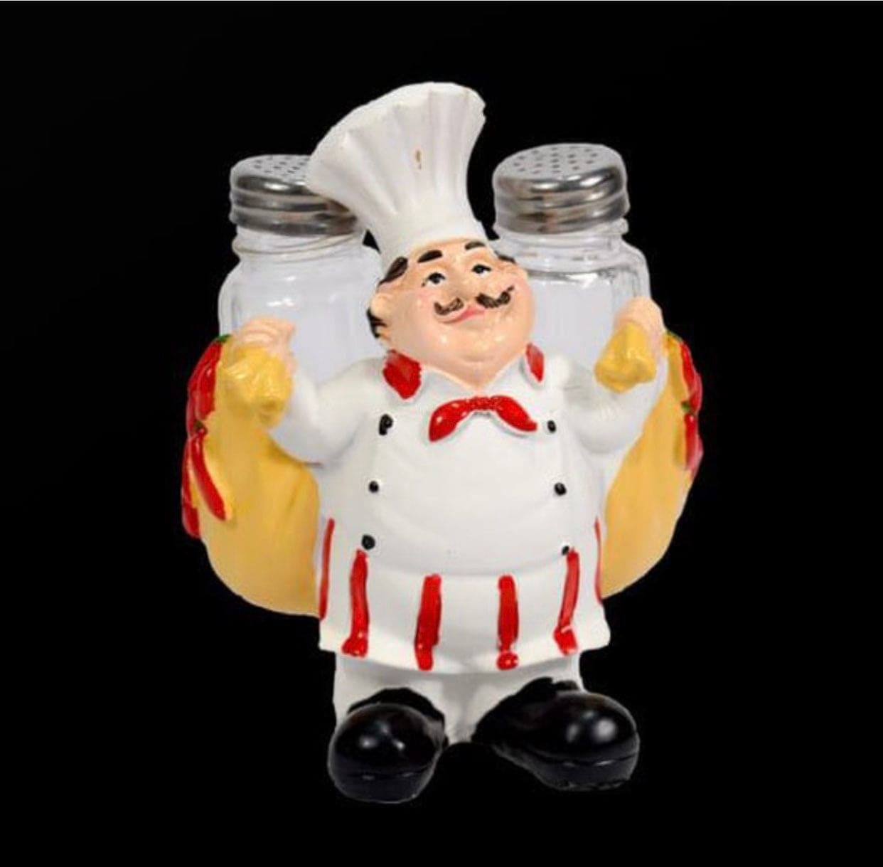 Cute Chef Statue Salt And Pepper Bottle Holder, Kitchen Cute Chef Ornament, Miniatures Mentalities Kitchen Decoration Resin Crafts