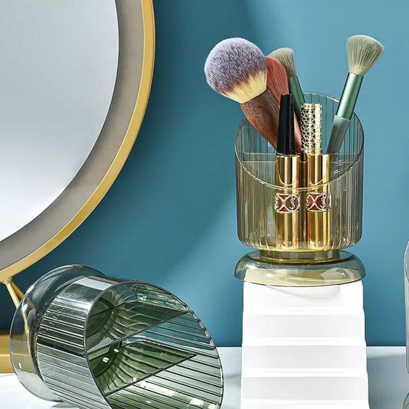 Luxury Striped Lines Pen Holder, Lipstick Brush Pen Holder, Women Make Up Brush Holder, Makeup Brush Pot, Lipstick Stand, Stationary Holder for Women