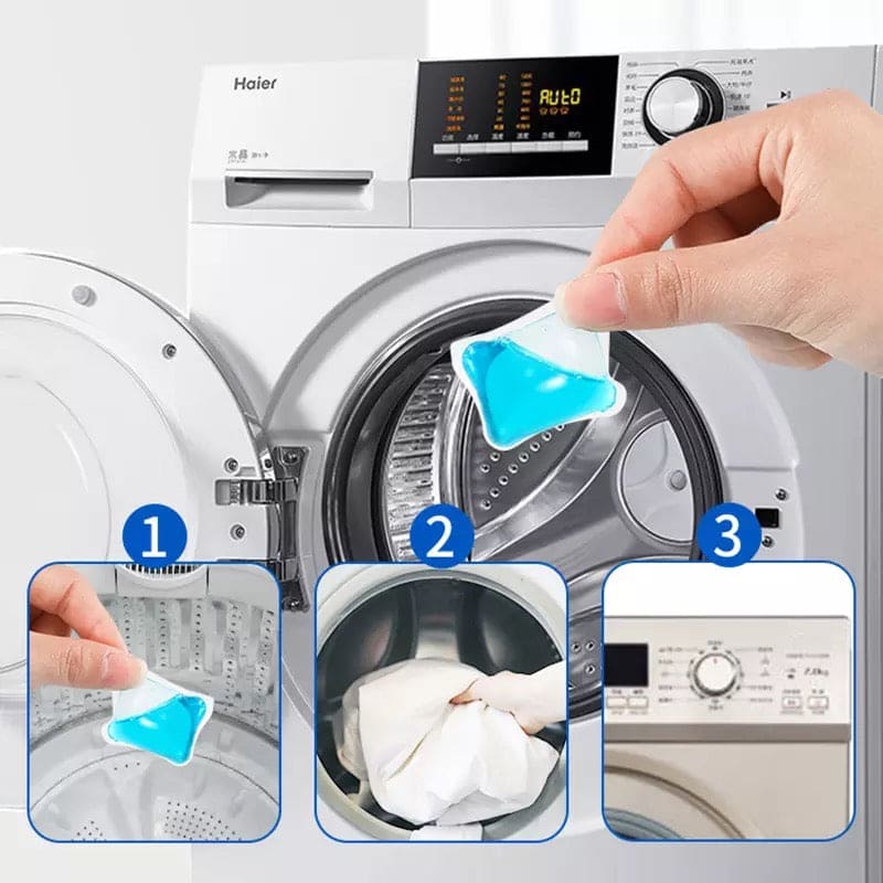 Set of 10 Laundry Fragrant Gel Beads, Laundry Ball Cleaner Capsules, Clothes Cleaning Scent Booster