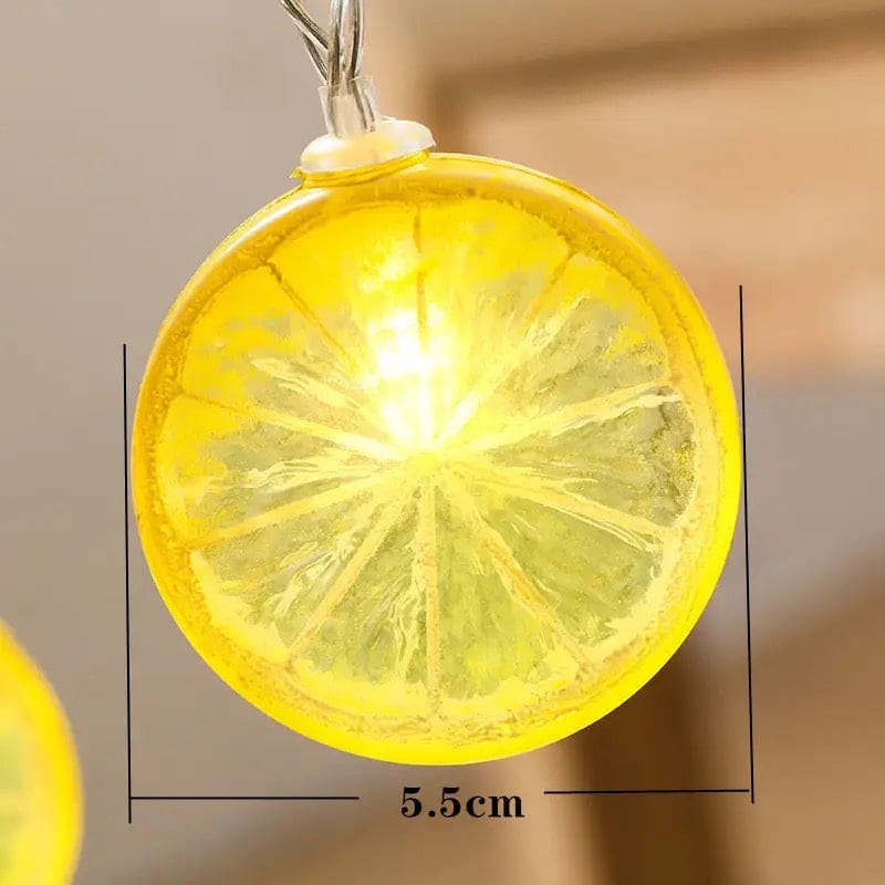 Led Lemon Slice Decor Lights, Fruit Modeling String Lights, Novelty Lemon Decor Fairy String Lights