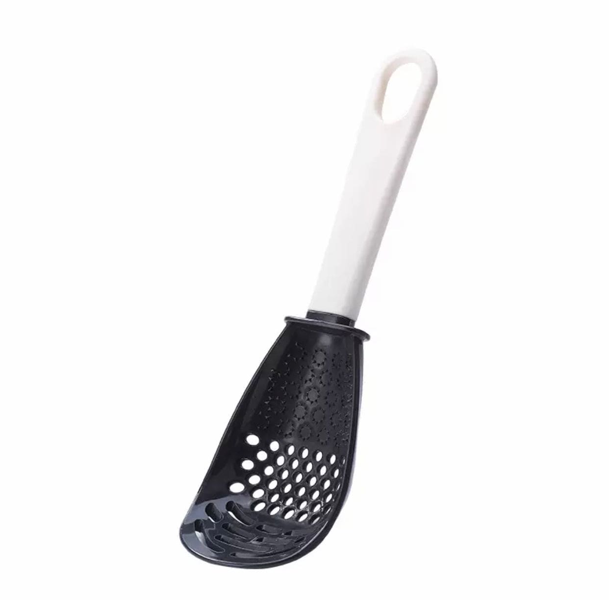 Silicone Garlic Crusher Draining Spoon, Silicone Skimmer Slotted Spoon, Colander Spoon, New silicone frying spatula, Multi-Purpose Grinding Mashed Colander Spoon