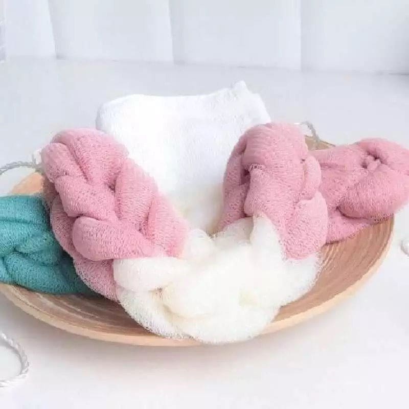 Flower Mesh Shoulder Scrubber, New Men Women Bath Sponge Towel Rub Brush, Body Wash Dry Brush, Mesh Shower Wash Sponge, Bubble Massage Brush, Shower Bath Wash Cloth