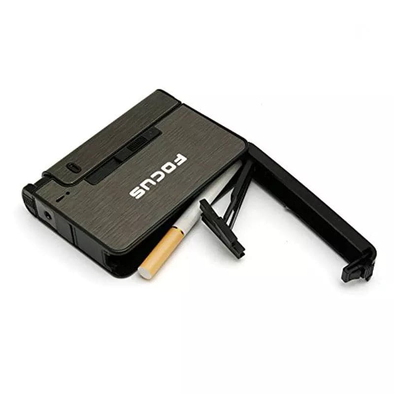 Focus Automatic Lighter, Automatic Cigarettes Holder, 10 Pcs Cigarette Case, Portable Automatic Cigarette Holder Without Lighter, Metal Cigarette Boxes, Lighter Gadget For Men, Multifunction Cigarette Holder