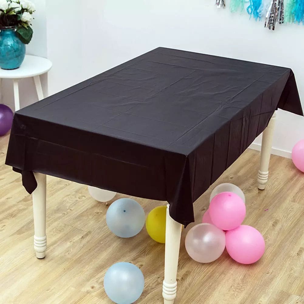 Plastic Disposable Table Cover, Birthday Tablecloth, Waterproof Table ...