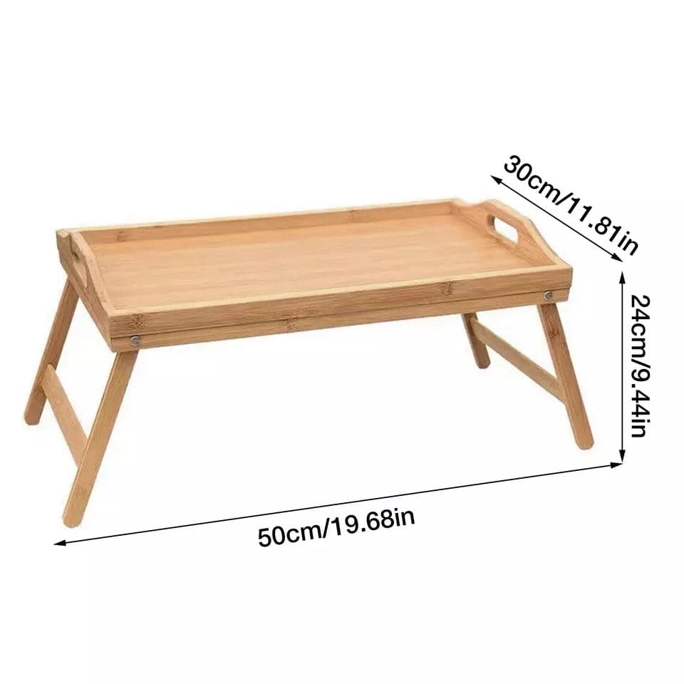 Bamboo Bed Table Tray, Portable Bed Coffee Table, Simple Durable Folding Table, Portable Picnic Folding Desk, Bamboo Storage Collapsible Mesas Table