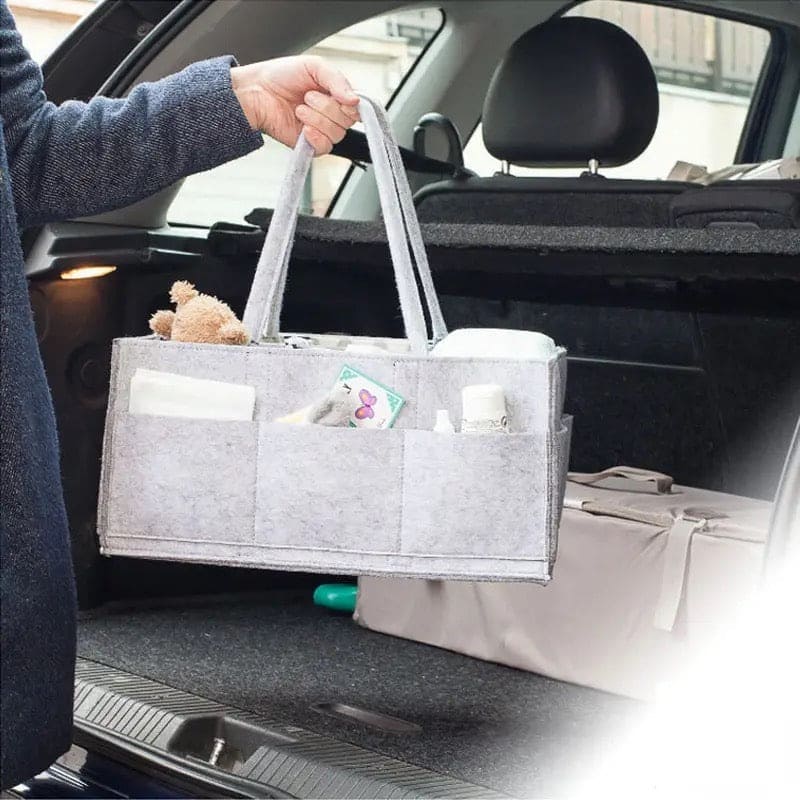 Baby Diaper Caddy Organizer, Newborn Caddy Nappy Bag, Maternity Nursery Organizer Storage Bin, Multifunctional Kids Hand Bag, Nursery Essentials Bag, Car Organizer For Diapers And Baby Wipes