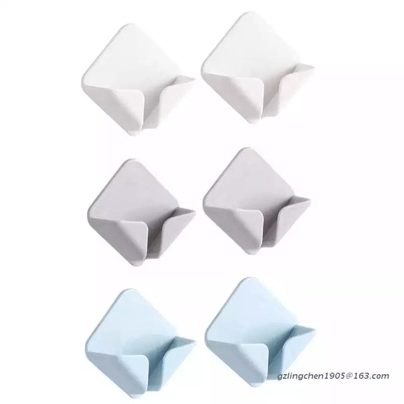 Plug Wall Hook, Plastic Adhesive Hooks for Plugs, Strong Adhesive Hangers Drill-Free Innovative Socket Holders, Wall Mounted Heavy Duty Hooks