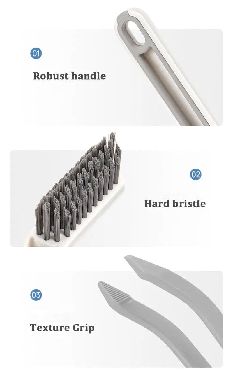 Multifunctional Bathroom Tile Brush, Floor Gab Cleaning Brush, 2-in-1 Multipurpose Brush, Convenient Corner Cleaning Tools, Kitchen Bathroom Cleaning Brush