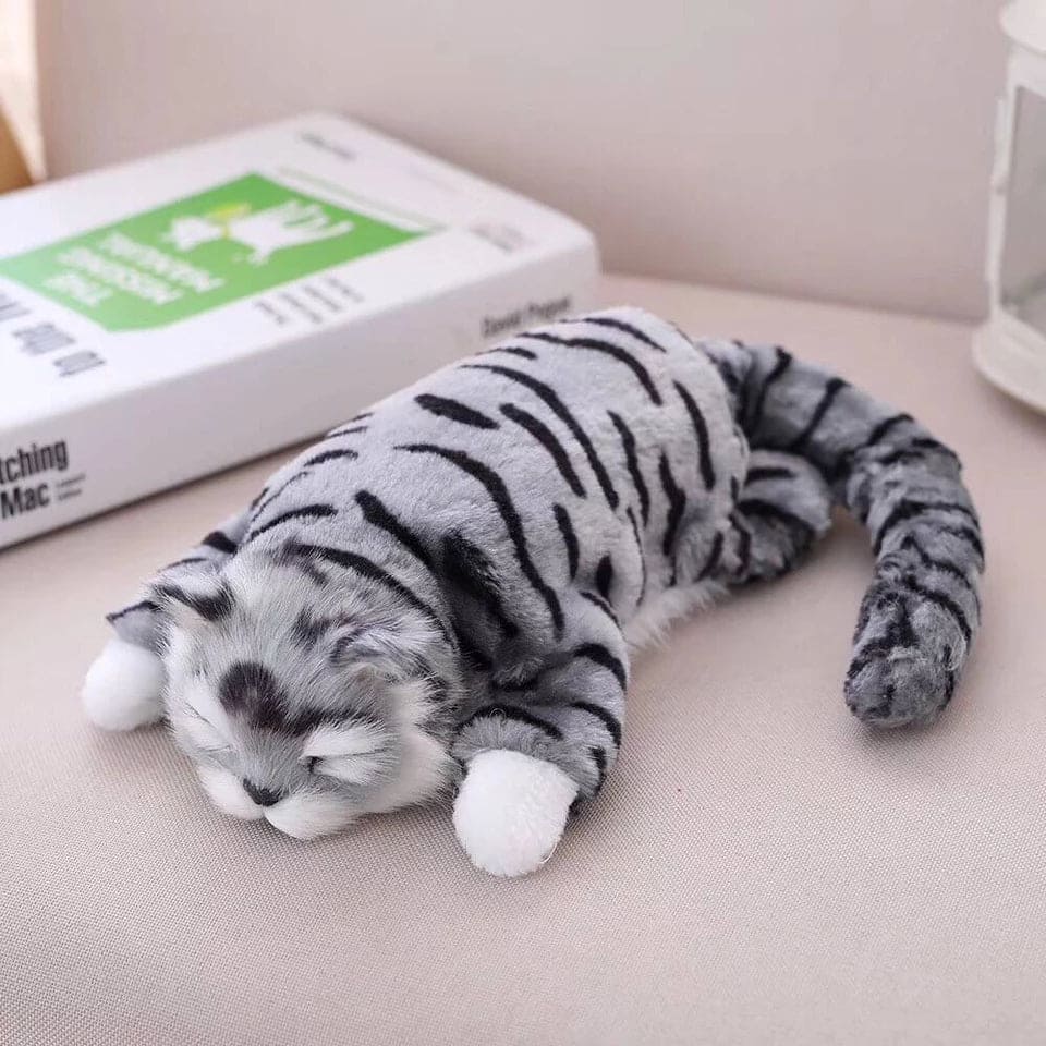 Electric Cat Plush Toy, Flip Revolving Cat