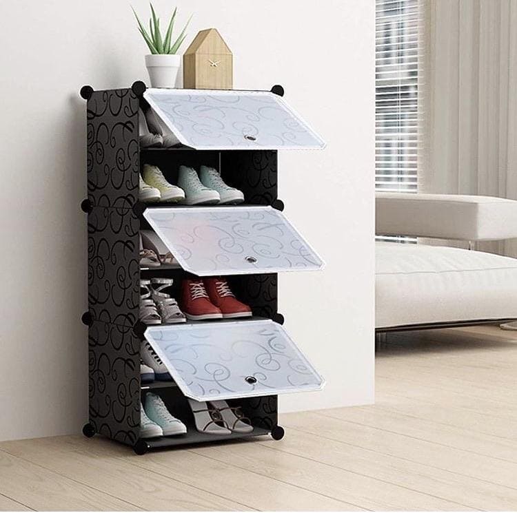 Portable Shoe storage Rack, Shoes Cabinet for Space Saving, DIY Slippers Tower  Rack, Storage Cabinet Stand for Footwear