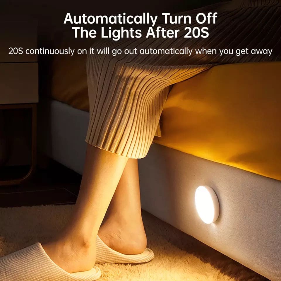 Motion Sensor Night Lamp, Magnetic Body Induction Lamp, Wireless Hook Magnetic Closet Bedroom Wall Lamp