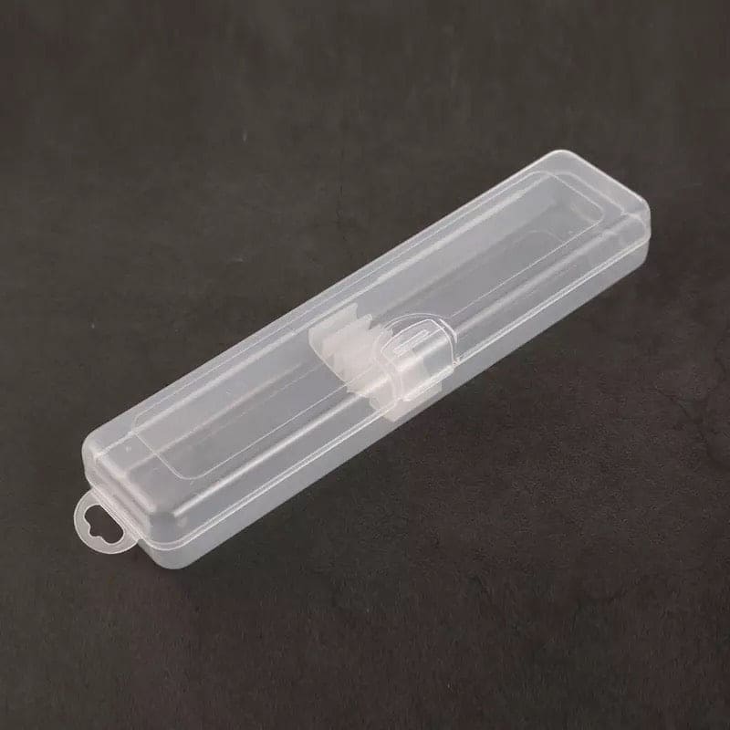 Transparent Rectangle Storage Box, Convenient Cutlery Box, Portable Makeup Brush Organizer, Transparent Cover Storage Box Kitchen Accessories, Clamshell Plastic Cutlery Box, Transparent Packaging Chopsticks Spoon Storage Box
