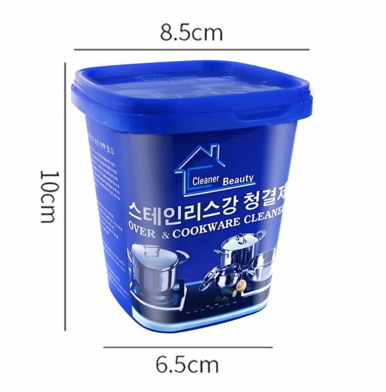 500Gm Powerful Rust Remover Stainless Steel Pot Cleaning Paste, Kitchenwar Stain Dirt Cleaner, Powerful Stainless Steel Cookware Cleaning Paste