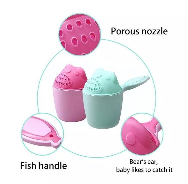 Cute Baby Shower Mug, Baby Bath Rinse Mug, Cartoon Shampoo Rinse Mug