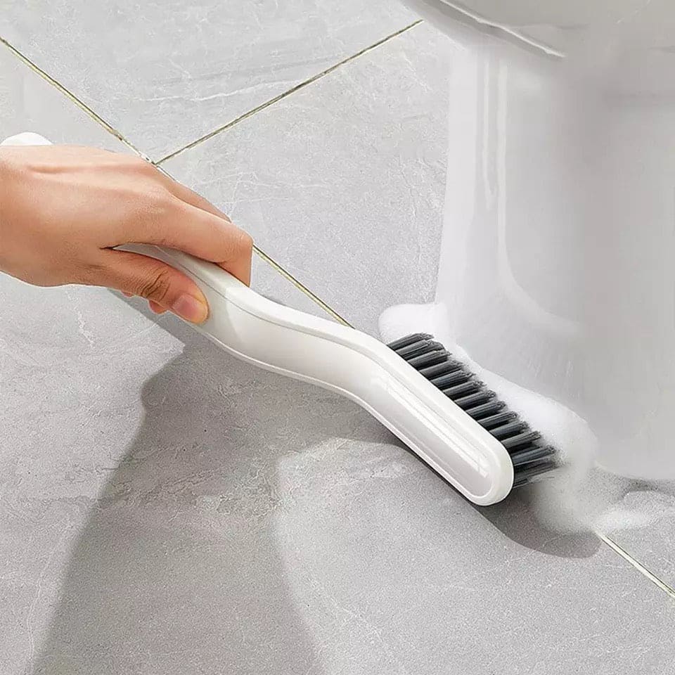 Multifunctional Bathroom Tile Brush, Floor Gab Cleaning Brush, 2-in-1 Multipurpose Brush, Convenient Corner Cleaning Tools, Kitchen Bathroom Cleaning Brush
