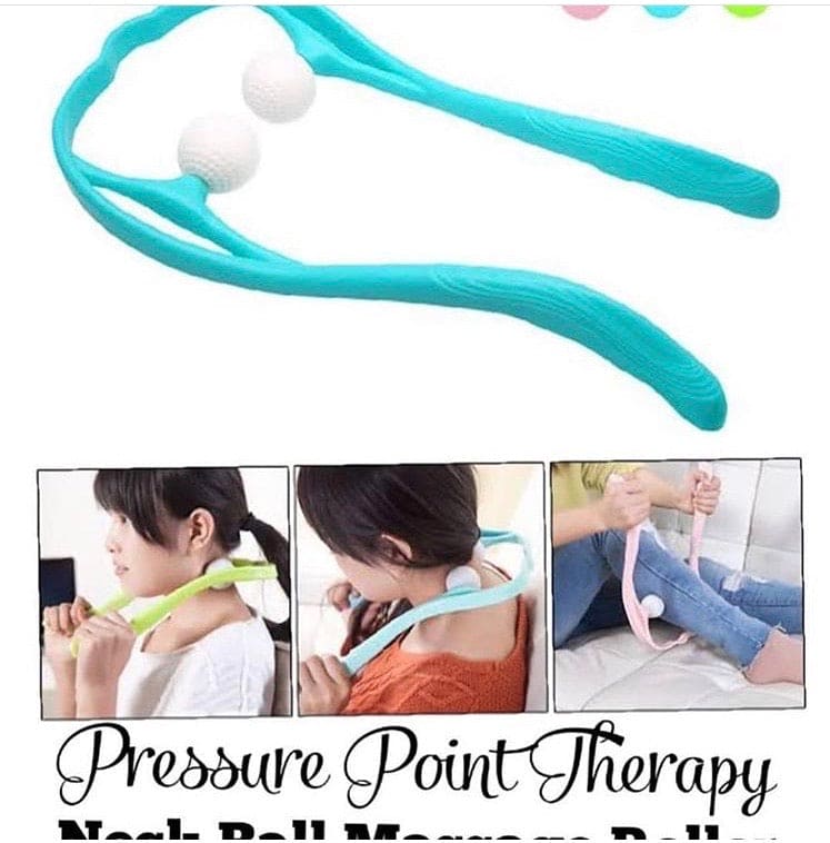 Pressure Point Body And Neck Massager, 2 Balls Neck Massager