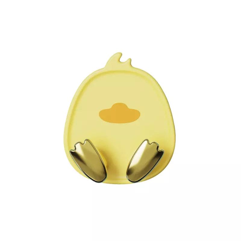 Cute Duck Shaped Wall Storage Hook, Useful Wall Hangers Hooks Power Plug Socket Holder, Non-Punching Non-Trace Hook