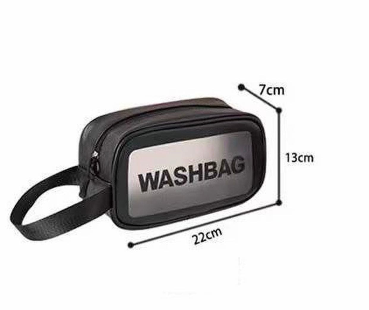 Portable Dual Chain Wash Bag, Travel Friendly Clear Makeup Storage Washbag, Large Waterproof Cosmetics Bag, Travel Translucent Makeup Organizer